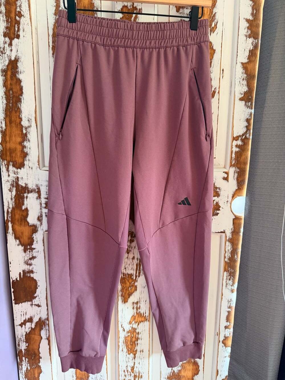 Adidas Mens Designed for Training Spaceknit Pants Dusty Rose Size S Activewear